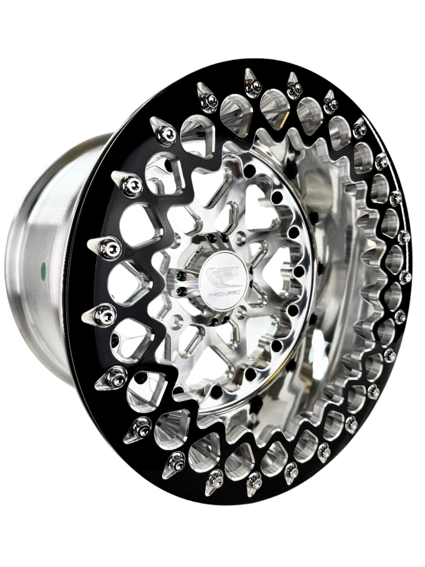 V2 - FF Forged Polished Beadlock - Silver complete UTV wheel