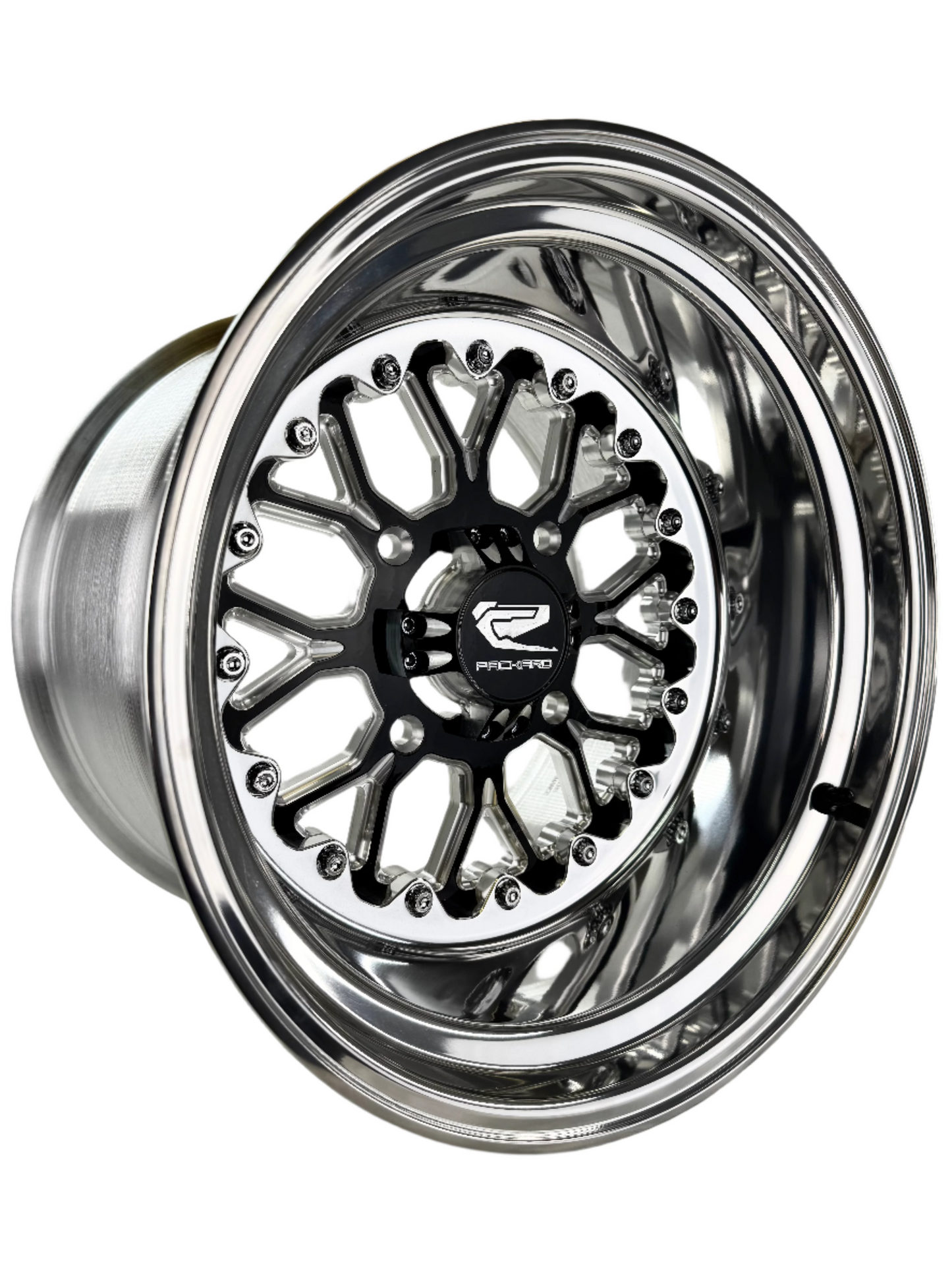 Wishbone - FF Forged Polished - Gloss Black 4x110 complete UTV wheel