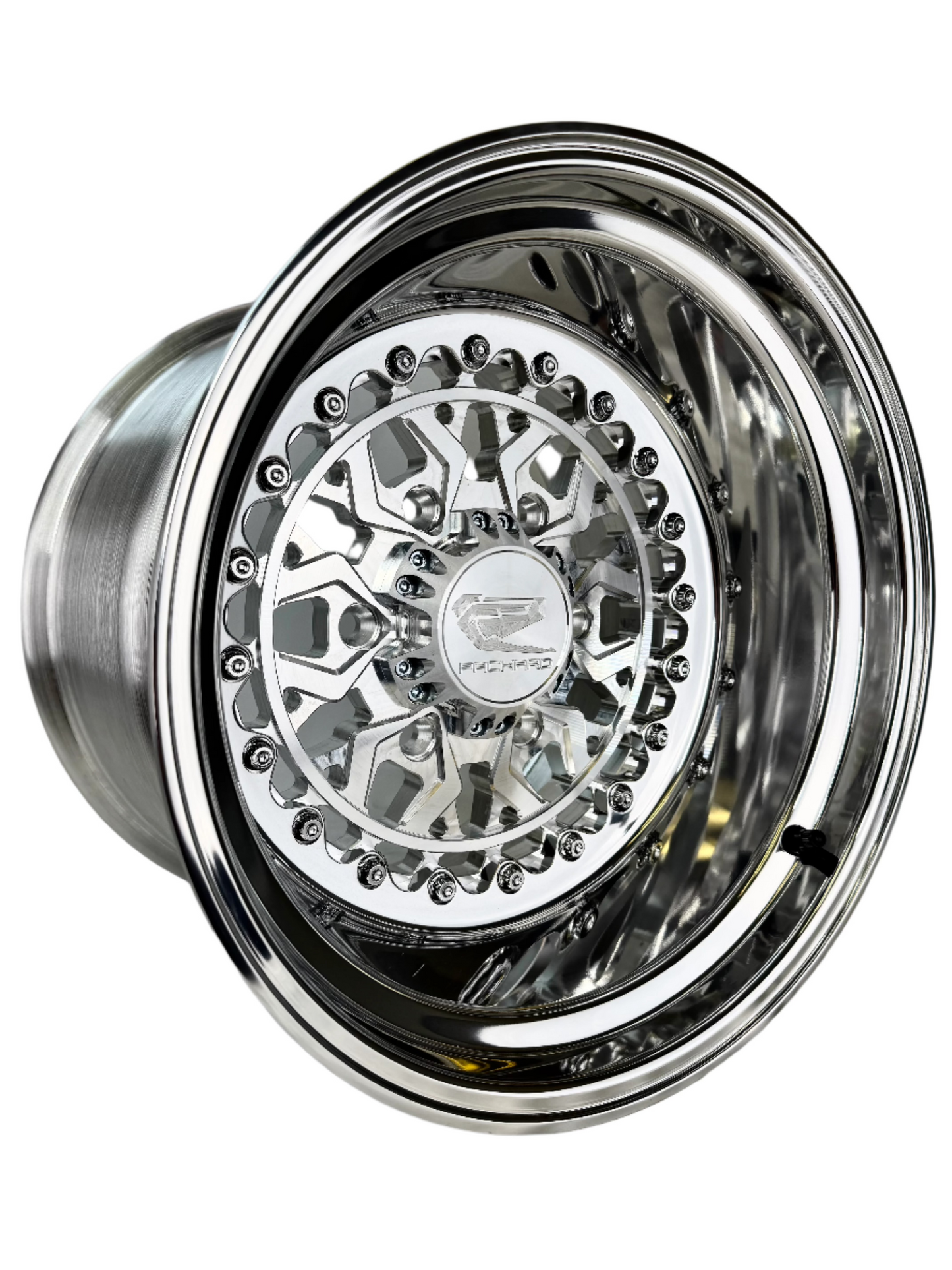 Apollo - FF Forged Polished - Silver Maverick R 6x139.7 complete UTV wheel