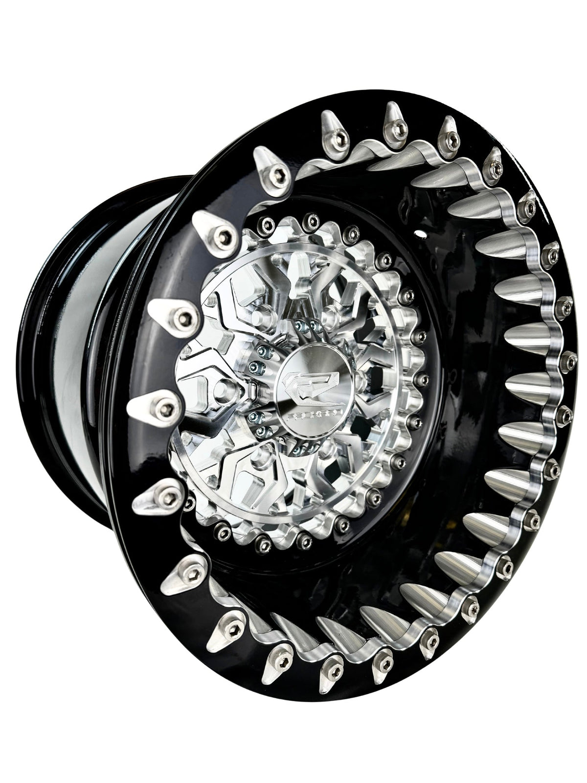 Apollo - FF Forged Beadlock - Silver Maverick R 6x139.7 complete UTV wheel