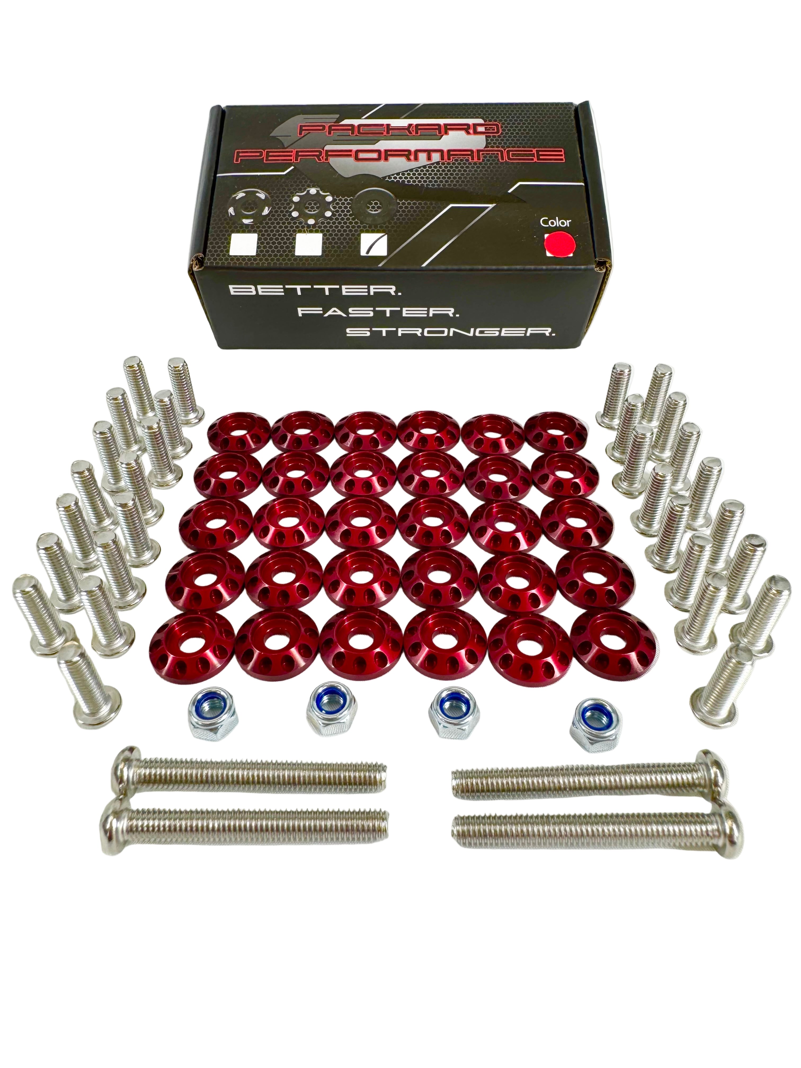 Packard Performance Billet Fender washers V3 30pcs – Packard ...