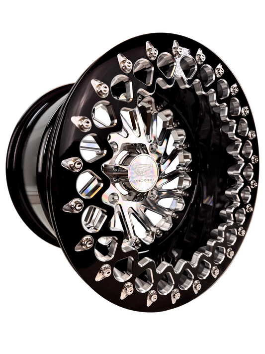 Cyclone - FF Forged Beadlock - Silver complete UTV wheel