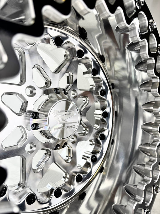 V2- FF Forged Polished Beadlock - Silver