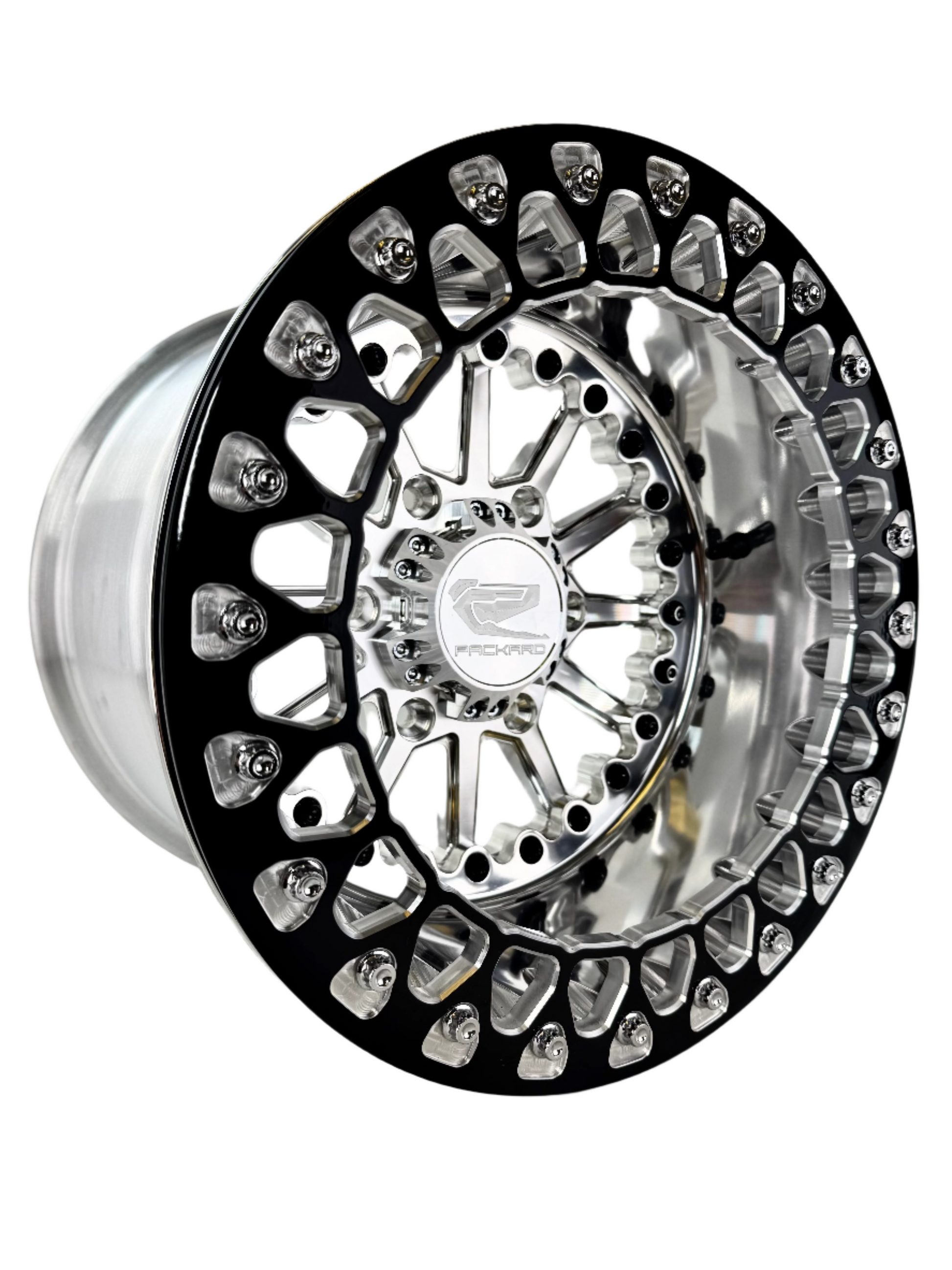 Element - FF Forged Polished Beadlock - Silver Maverick R 6x139.7 complete UTV wheel