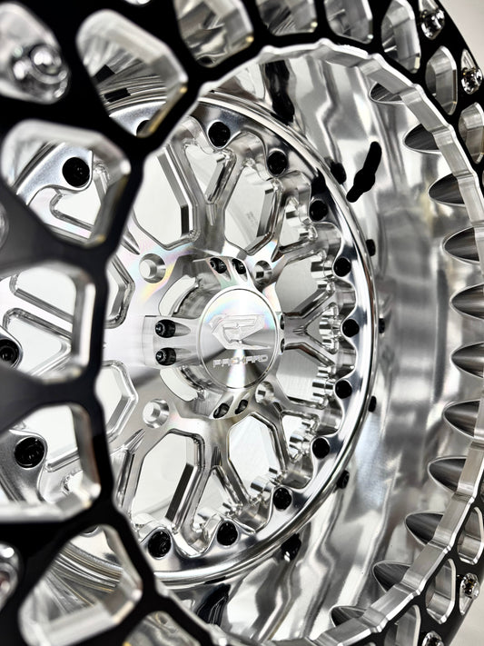 Wishbone - FF Forged Polished Beadlock - Silver