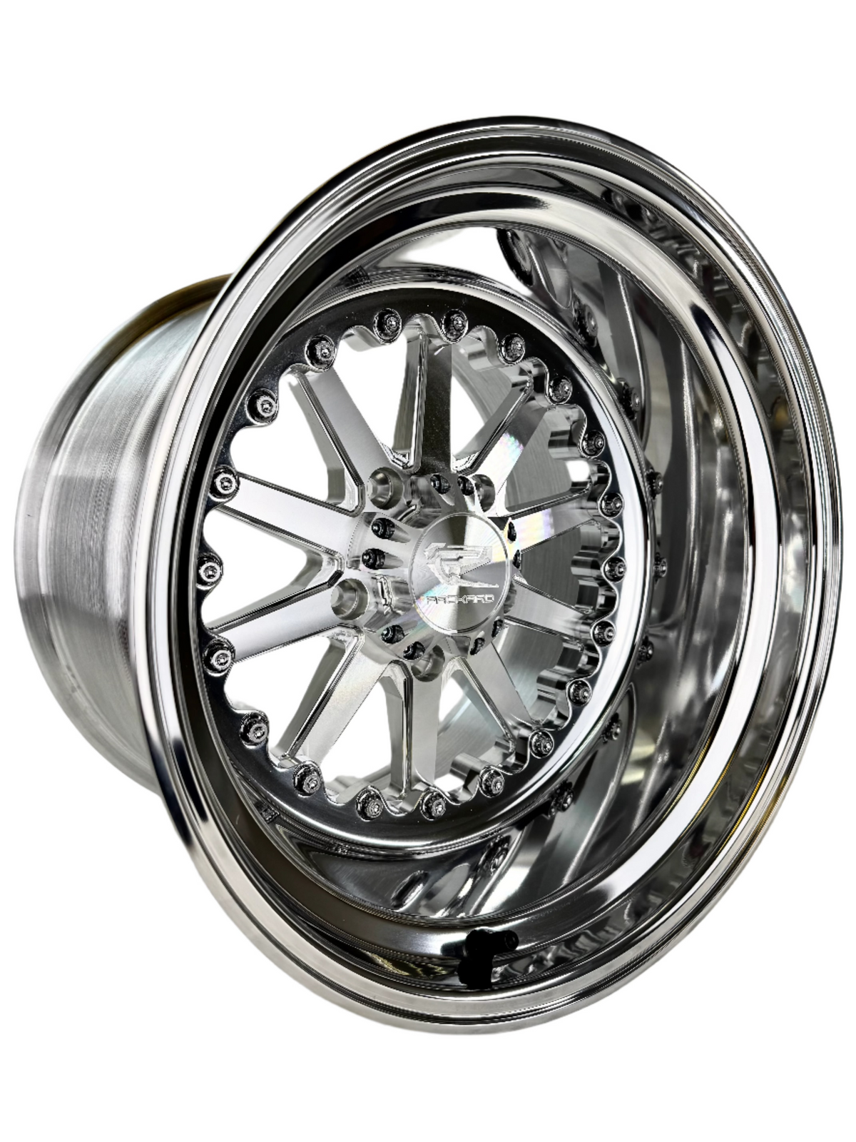 Element - FF Forged Polished - Silver RZR Pro R 5x4.5 complete UTV wheel