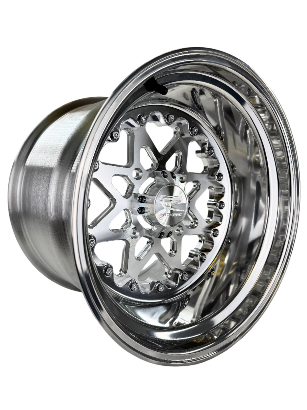 V2 - FF Forged Polished - Silver complete UTV wheel