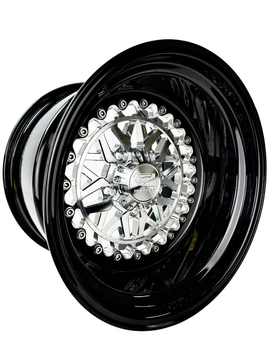Apollo - FF Forged Silver RZR Pro R 5x4.5 complete UTV wheel
