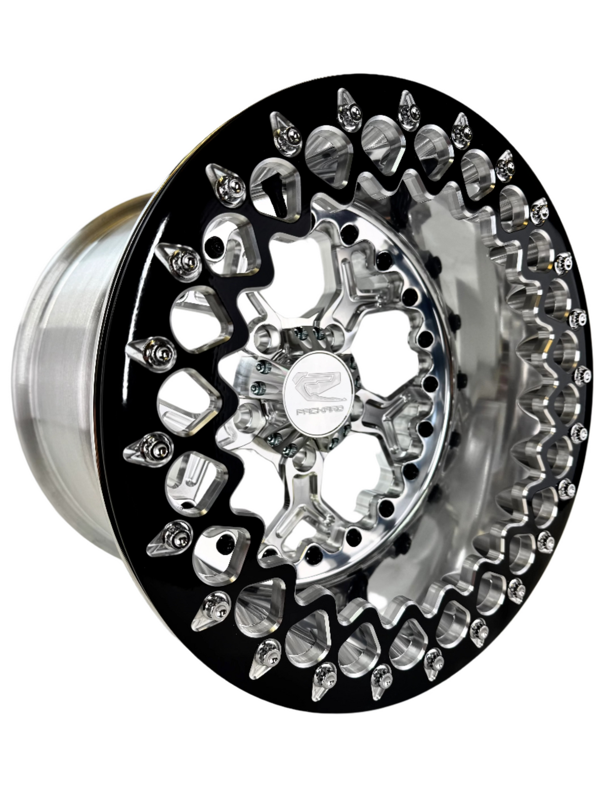 Pro 5 - FF Forged Polished Beadlock - Silver RZR Pro R 5x4.5 complete UTV wheel