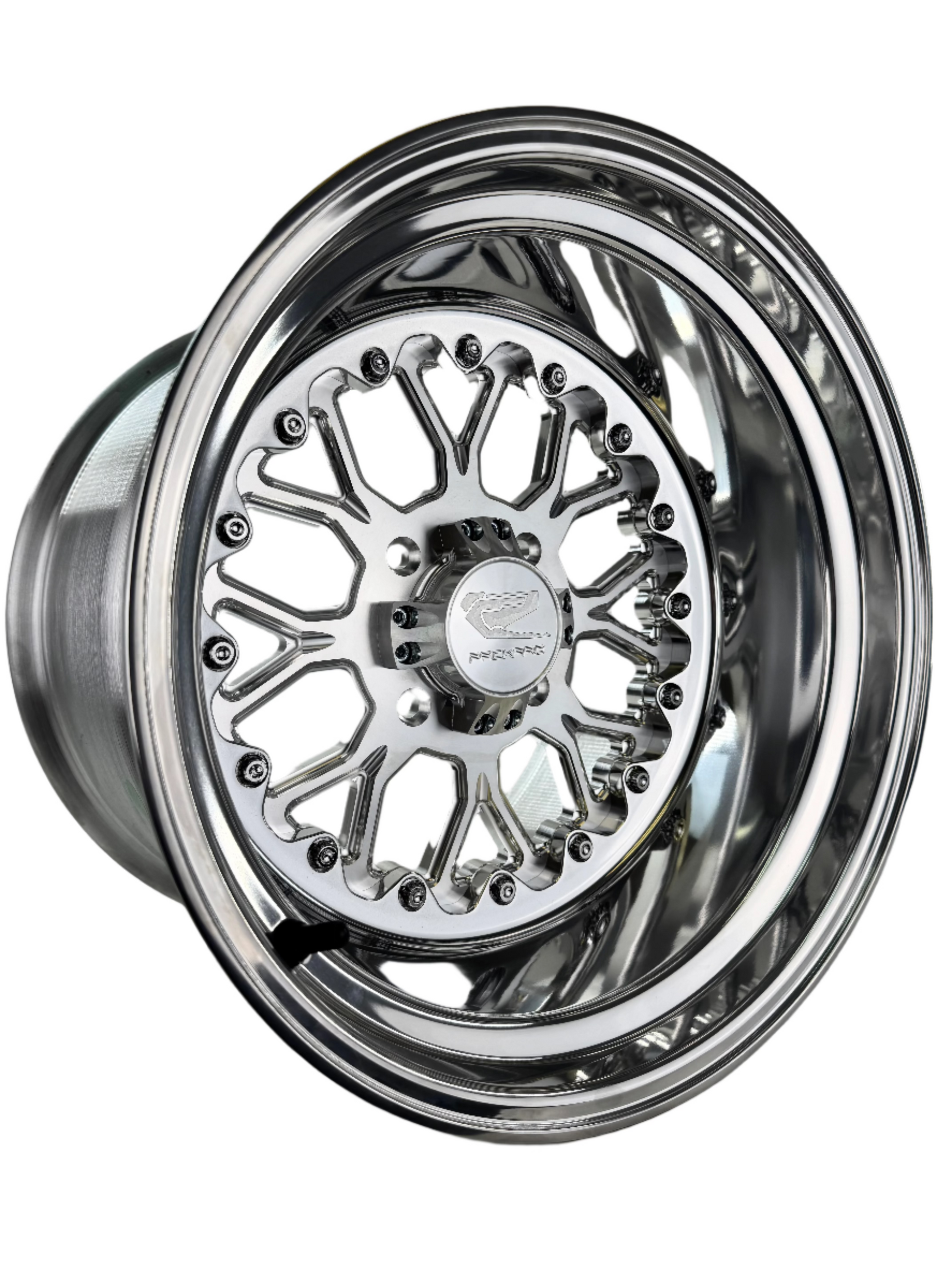 Wishbone - FF Forged Polished - Silver complete UTV wheel