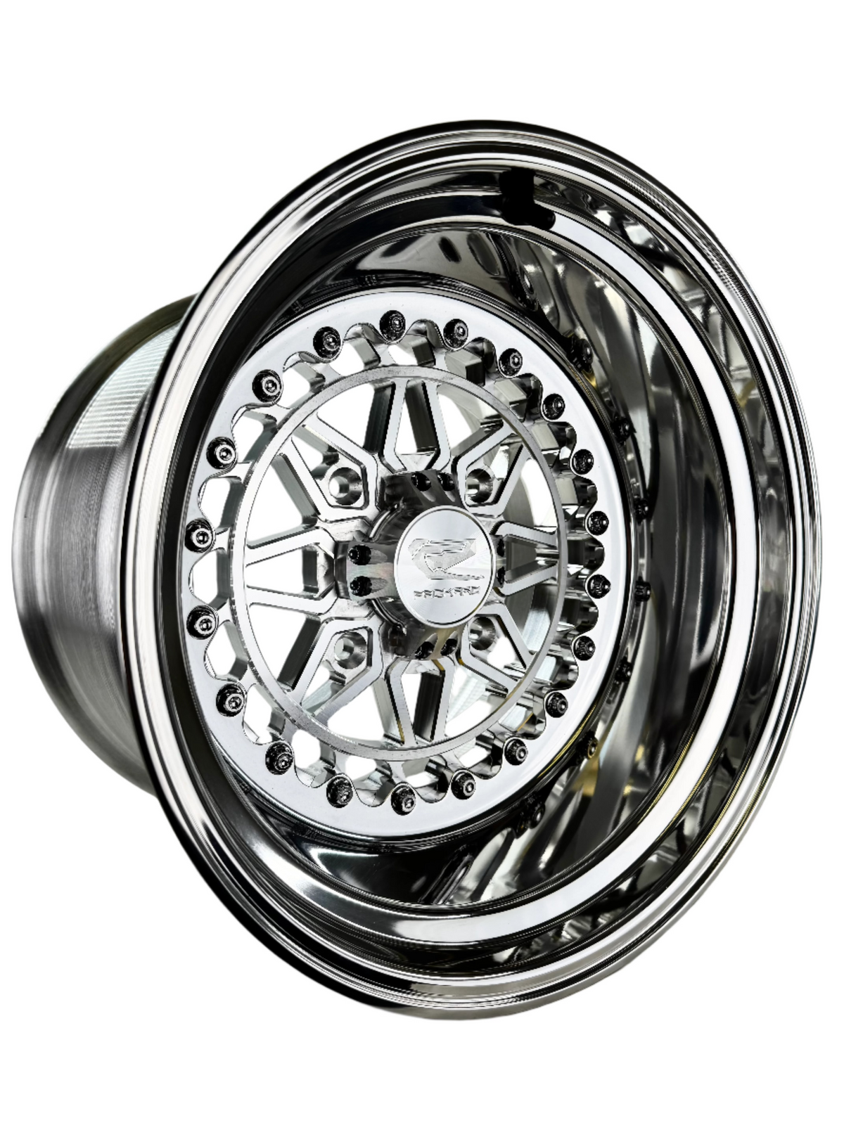 Apollo - FF Forged Polished - Silver complete UTV wheel