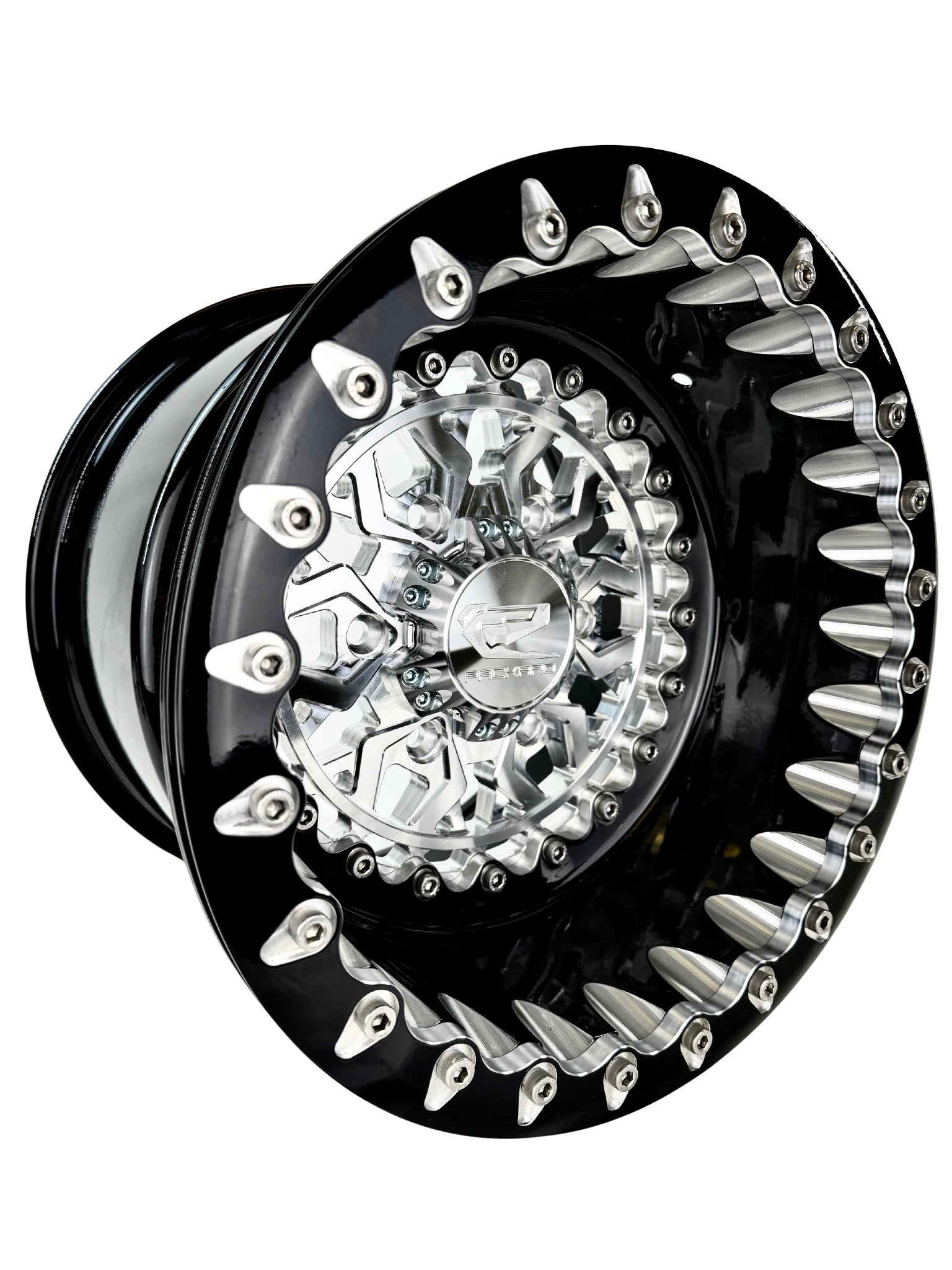 Apollo - FF Forged Beadlock - Silver Maverick R 6x139.7 complete UTV wheel