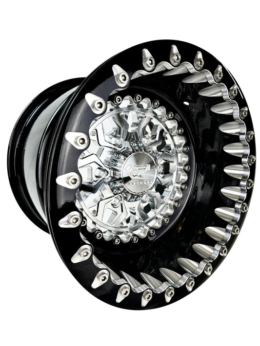 Apollo - FF Forged Beadlock - Silver Maverick R 6x139.7 complete UTV wheel