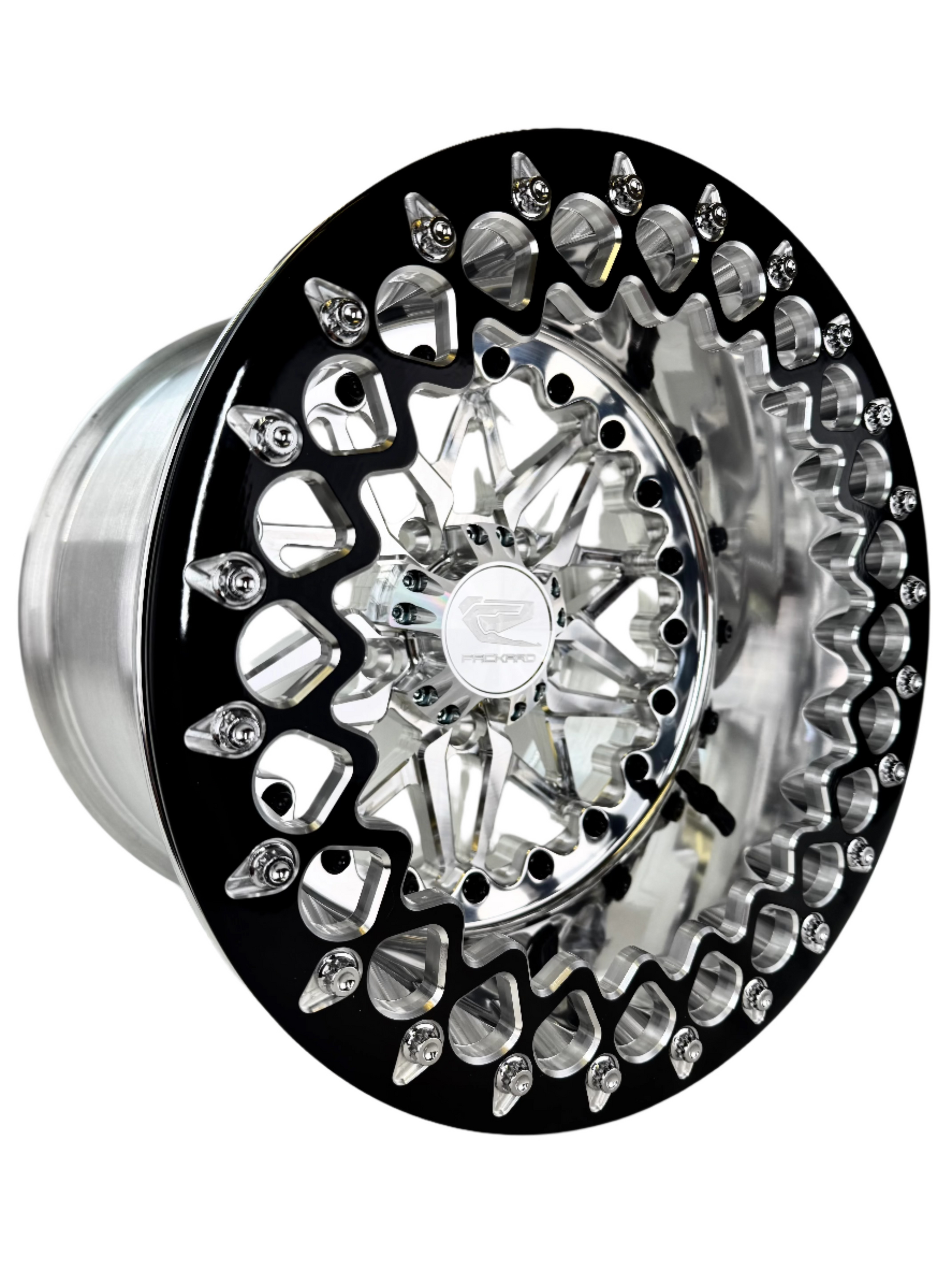Impact - FF Forged Polished Beadlock - Silver RZR Pro R 5x4.5 complete UTV wheel