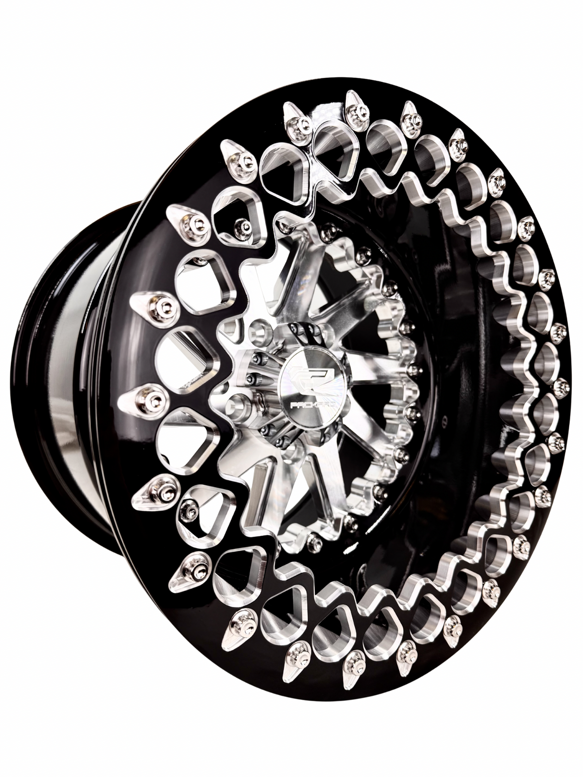 Cyclone - FF Forged Beadlock - Silver RZR Pro R 5x4.5 complete UTV wheel