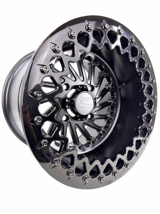 Cyclone - FF Forged Beadlock - Midnight Series complete UTV wheel
