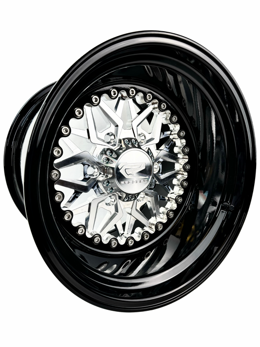 Impact - FF Forged Silver Maverick R 6x139.7 complete UTV wheel