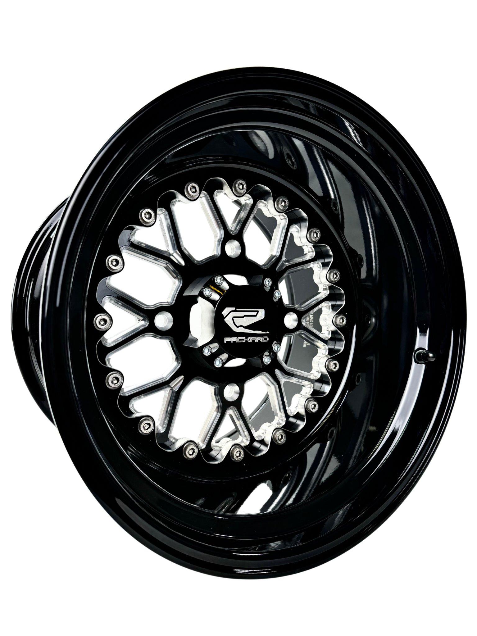 Wishbone - FF Forged Gloss Black complete UTV wheel