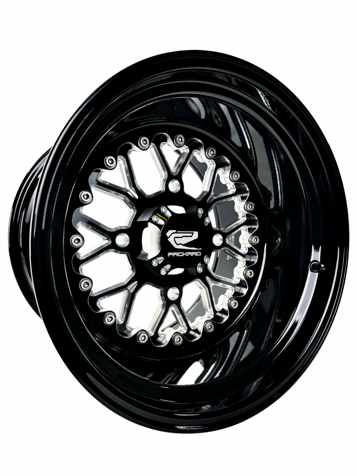 Wishbone - FF Forged Gloss Black 4x110 complete UTV wheel