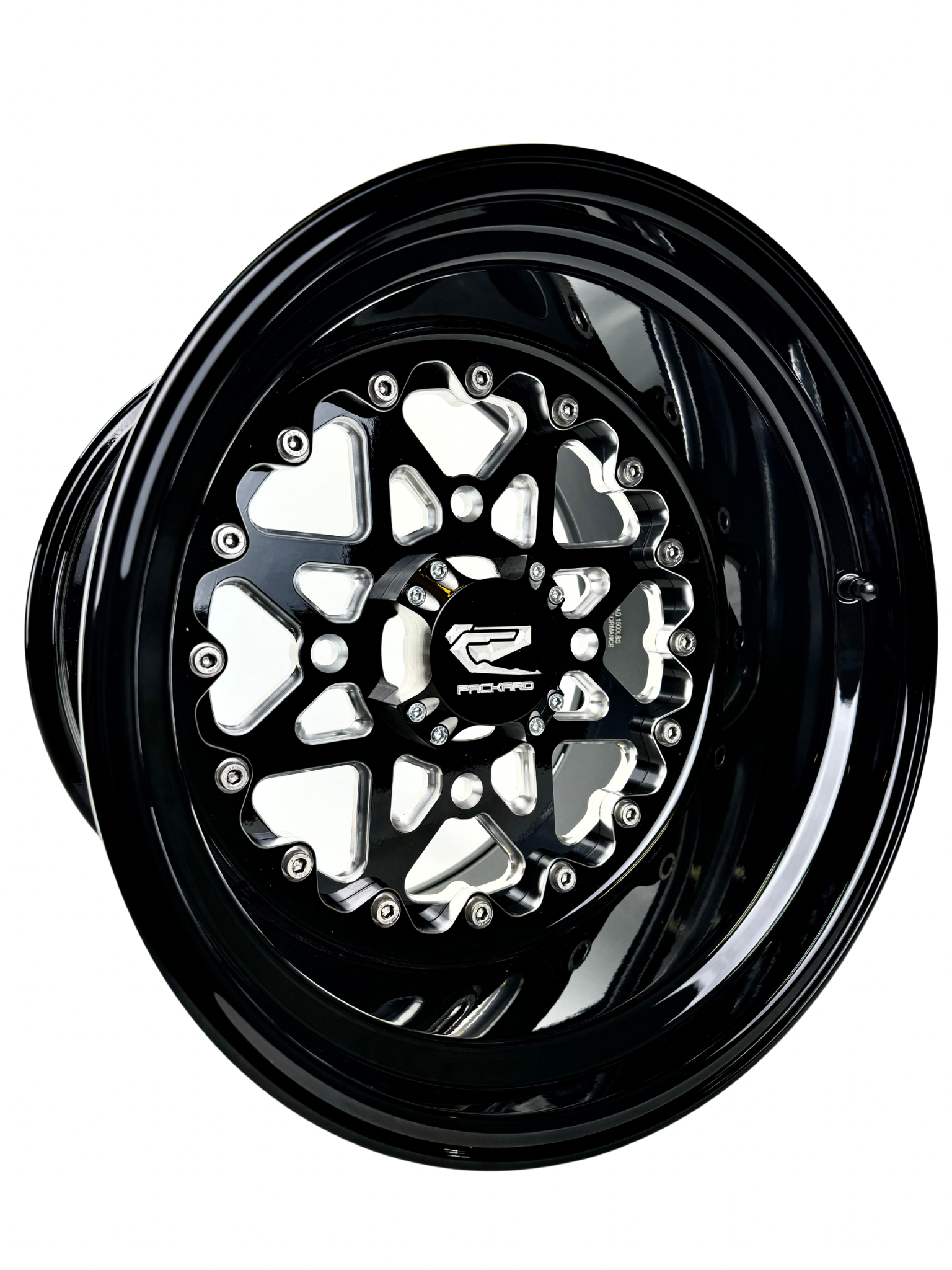V2 Super Star - FF Forged Gloss Black complete UTV wheel