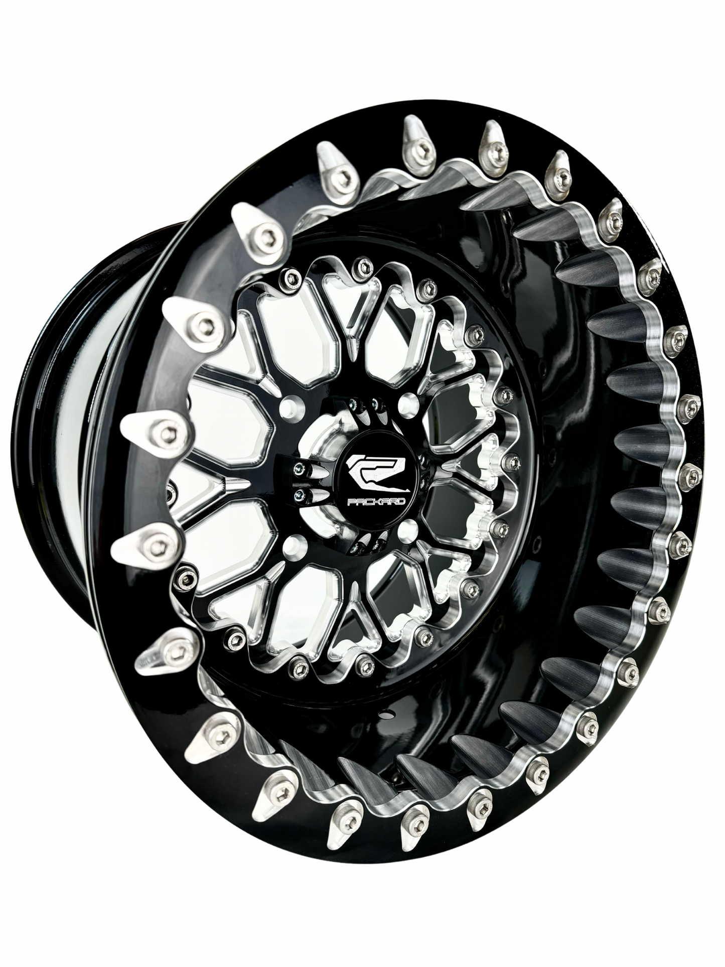 Wishbone - FF Forged Beadlock - Gloss Black complete UTV wheel