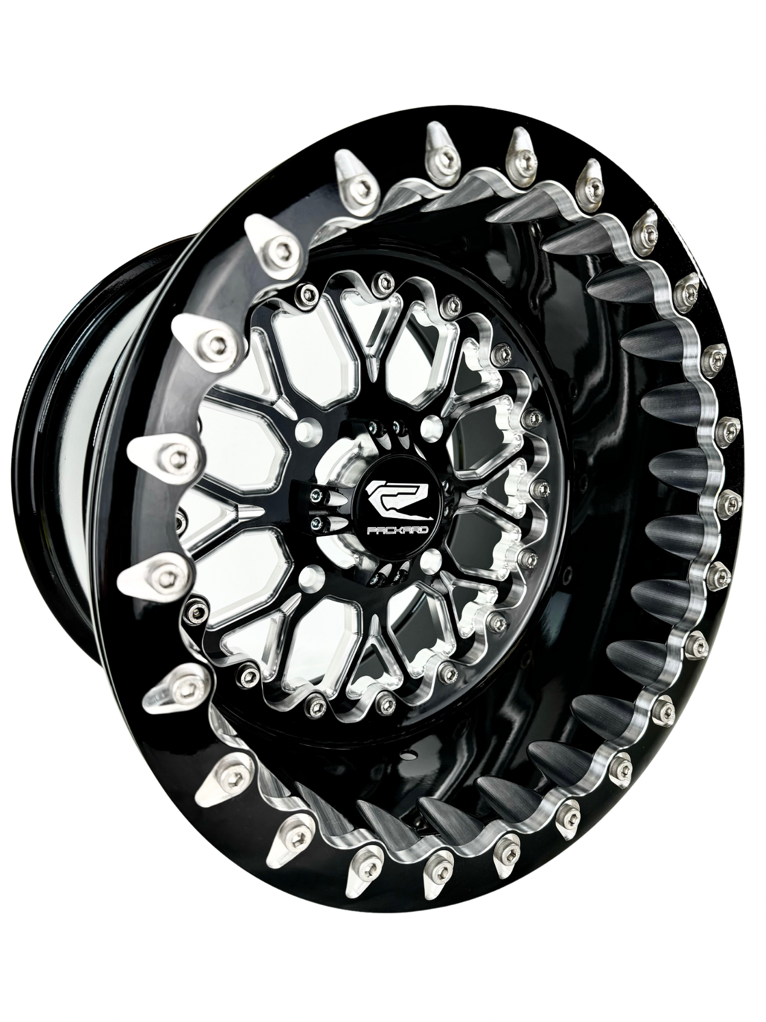 Wishbone - FF Forged Beadlock - Gloss Black complete UTV wheel