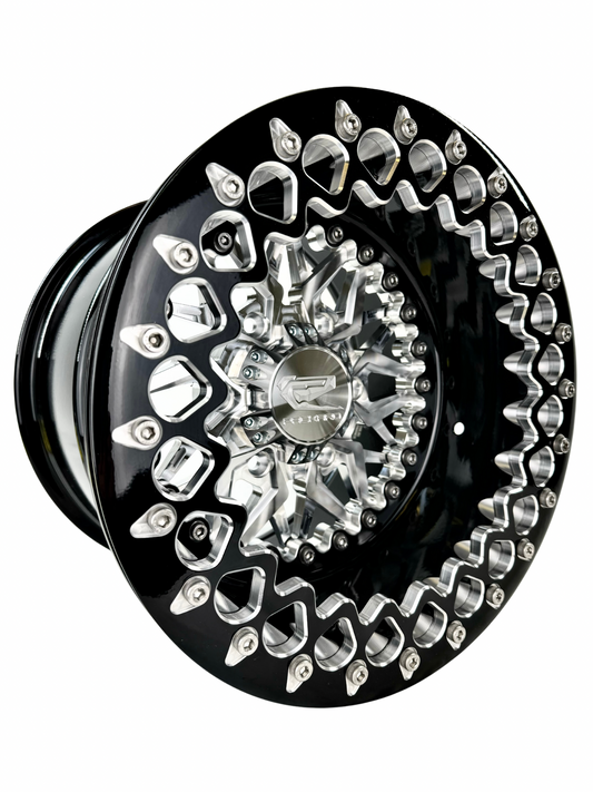 Impact - FF Forged Beadlock - Silver Maverick R 6x139.7 complete UTV wheel