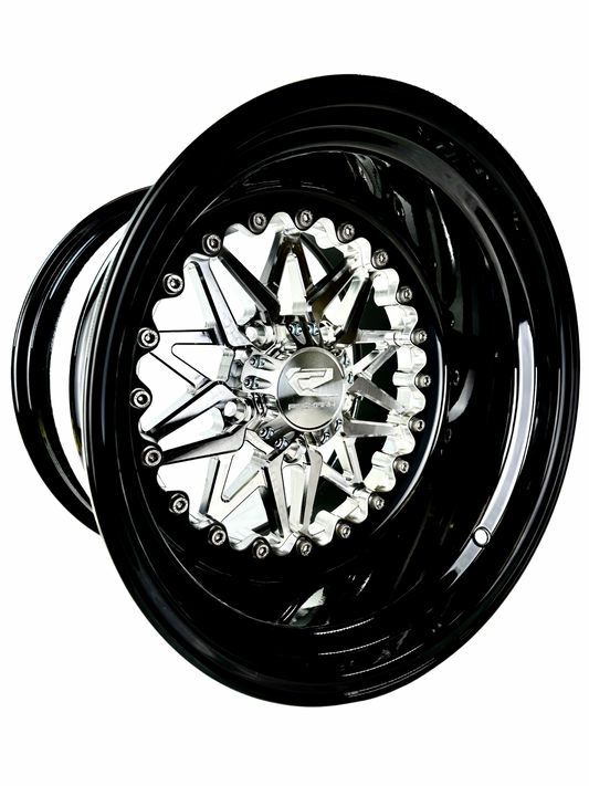 Impact 2.0 - FF Forged Silver RZR Pro R 5x4.5 complete UTV wheel