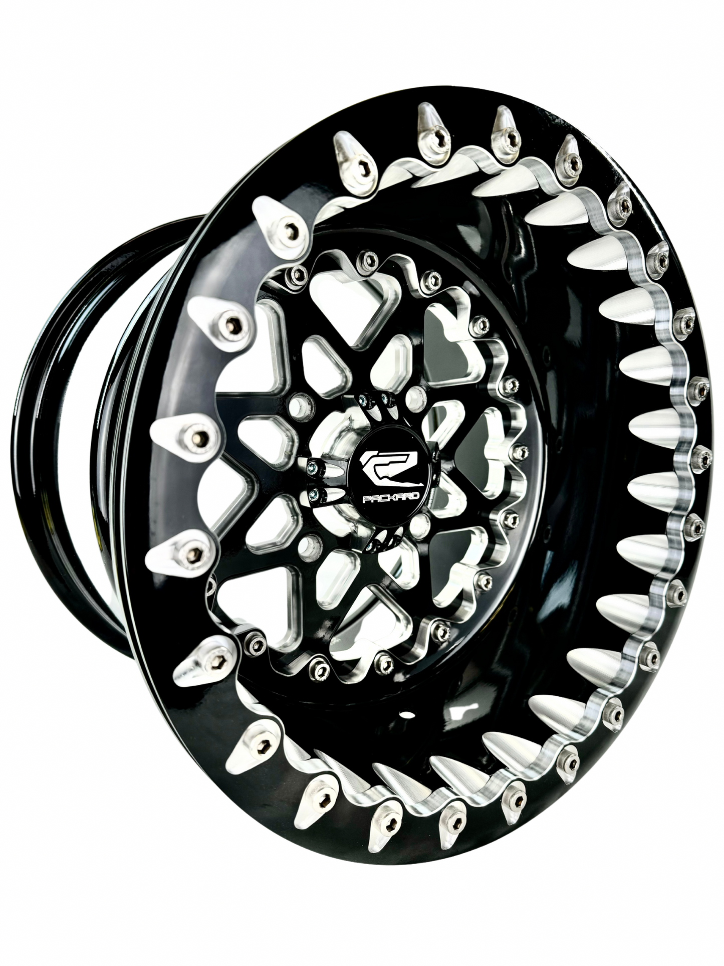 V2 Super Star - FF Forged Beadlock - Gloss Black 4x110 complete UTV wheel